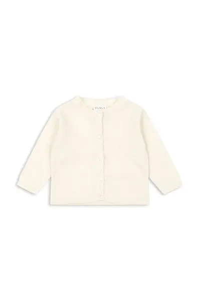 Kojenecký kardigan Fanga Fontana VENTI POINTELLE CARDIGAN GOTS