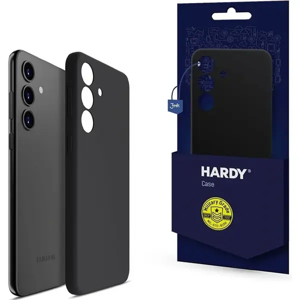 Zadní ochranný kryt 3mk Hardy Android Silicone MagCase pro Samsung Galaxy S25+, černá