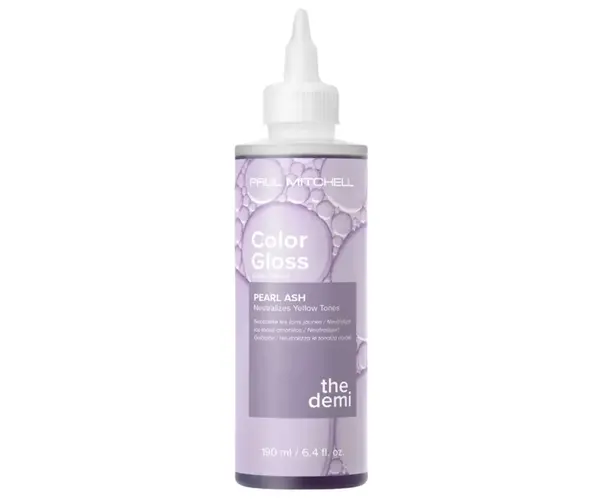 Barevný toner pro lesk a osvěžení barvy vlasů Paul Mitchell The Demi Color Gloss Pearl Ash - 190 ml, perleťový popelavý + dárek zdarma