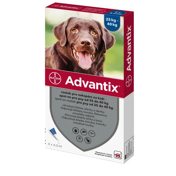 Advantix pro psy 25-40 kg spot-on 4x4 ml