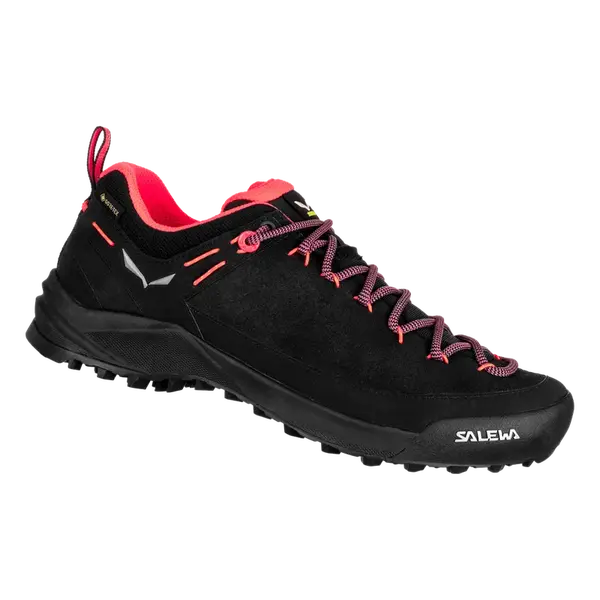 Salewa Wildfire leather GTX EU 38 ½, Black/Fluo Coral Dámské trekové boty