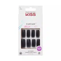 KISS Gelové nehty Gel Fantasy Jelly Color 28 ks