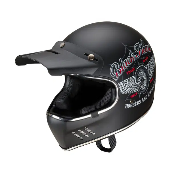 Moto přilba W-TEC Black Heart Retron Angerwheel Black S (55-56)