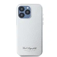 Zadní kryt Karl Lagerfeld Grained PU Hotel RSG pro Apple iPhone 15 Pro Max, šedá