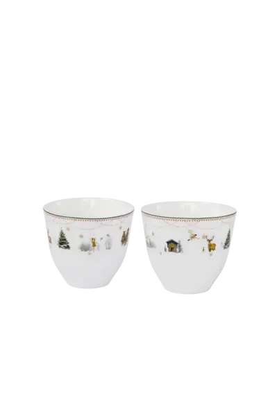 Story hrnek bez ouška 20 cl, 2 ks kolekce Julemorgen - Wik & Walsøe