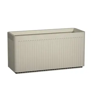 Květináč Jort Linea, hedvábně bílá, více velkostí - Pottery Pots Velikost: S - 80 x 30 x 40 cm