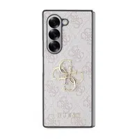 Zadní kryt Guess PU 4G Metal Logo pro Samsung Galaxy Z Fold6, růžová