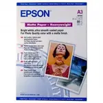 Epson Matte Paper Heavyweight S041261 C13S041261, 167 g/m2, A3, matný, silný, bílý, foto papír