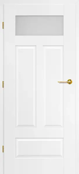Bílé interiérové dveře Nemézie 10 (UV Lak) - Výška 210 cm