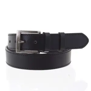 Černý kožený opasek Penny Belts OLIVIER vel. 115, černý