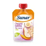 SUNAR Kapsička ovocná kašička mix ovocia, ovsené vločky 120 g