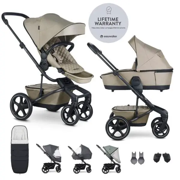 EASYWALKER Set XXL kočík kombinovaný Harvey5 Premium Pearl Taupe s príslušenstvom