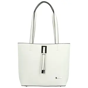 Luxusní dámská kabelka na rameno Delami Athena Aura, bílá