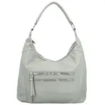 Módní dámská koženková kabelka na rameno Deliza, šedá