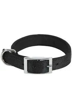 Obojek pes soft nylon černý 25mm/60cm Zolux