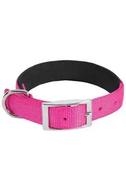 Obojek pes soft nylon růžový 25mm/60cm Zolux