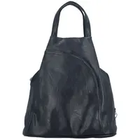 Stylový dámský koženkový batůžek Vayos, tmavě modrý