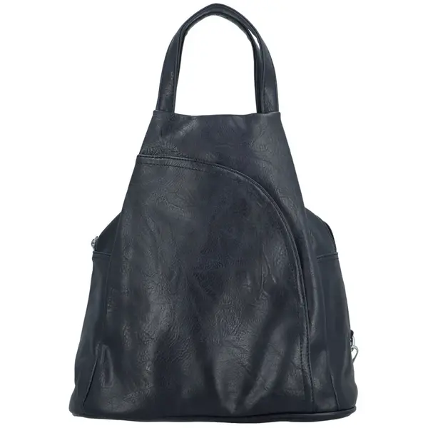 Stylový dámský koženkový batůžek Vayos, tmavě modrý