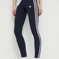Legíny adidas H07771 dámské, tmavomodrá barva, hladké, H07771