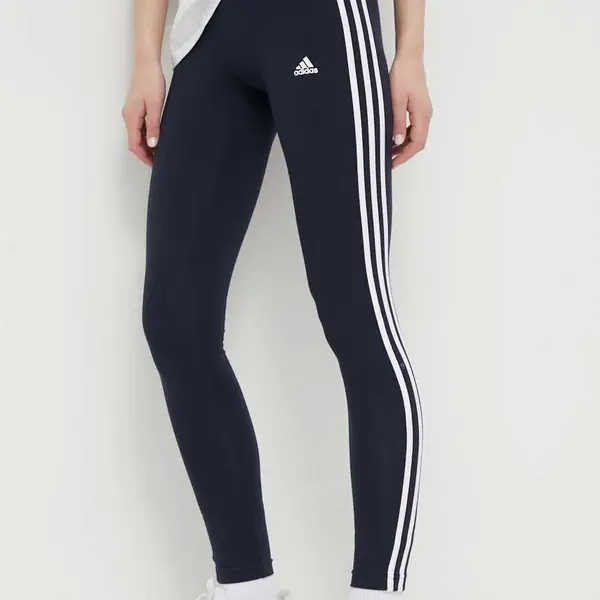 Legíny adidas H07771 dámské, tmavomodrá barva, hladké, H07771