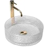 Umyvadlo na desku Cristal Transparent 07RU+REA-U9670