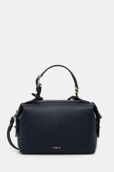Kožená kabelka Furla Double Mini Boston Bag