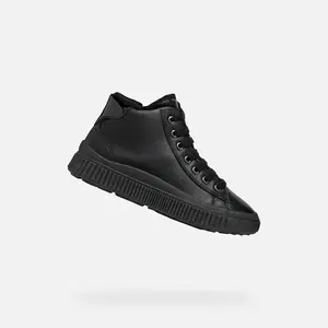 Black Girls' Sneakers Geox Laquinny - Girls