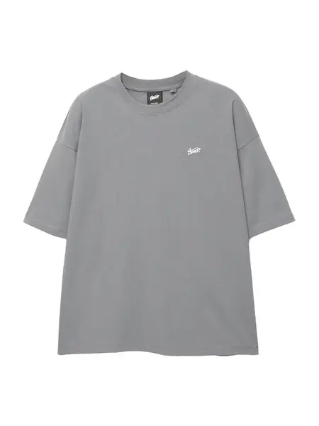 Pull&Bear Tričko 'STWD'  dymovo modrá / biela