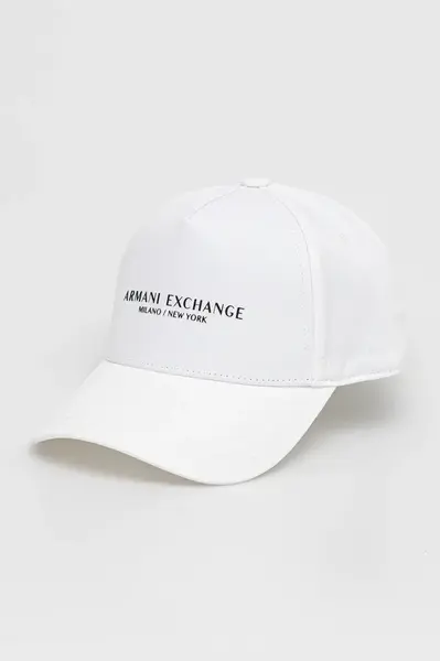 Bavlněná baseballová čepice Armani Exchange