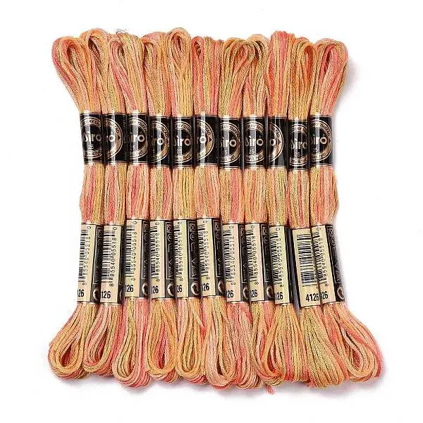 10 Skeins 6-Ply Polyester Embroidery Floss