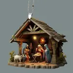 The Birth of Jesus Hanging Ornaments