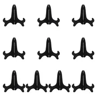 10Pcs Foldable ABS Plastic Chinese Fan Display Easels