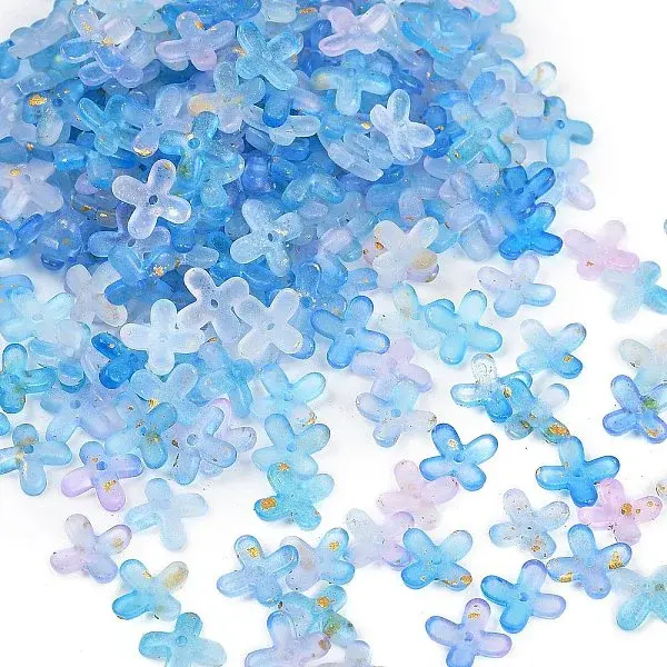 Metal Enlaced Acrylic Bead Caps