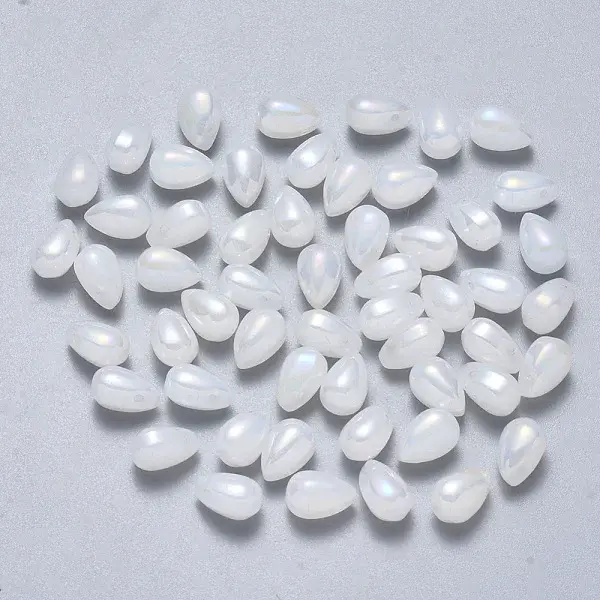 Transparent Spray Painted Glass Charms