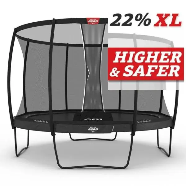 BERG Champion 430 Grey + ochranná síť Deluxe DLX XL