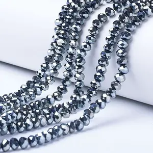 Electroplate Glass Beads Strands