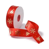 25 Yards Christmas Theme Printed Polyester Ribbon