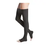 Kompresné stehenné pančuchy MICRO s lemom bez špičky II. KT čierne veľkosť 5N