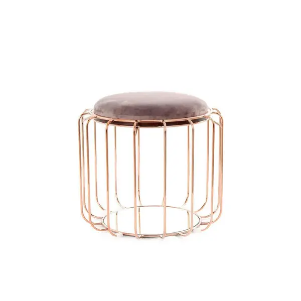 ODKLÁDACÍ STOLEK, purpurová, měděné barvy