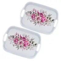 Sada melaminových táců ROSES 36 x 25,5 cm 2 ks