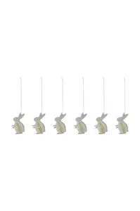House Doctor  Velikonoční dekorace  HDRabb 6 cm 6-pack