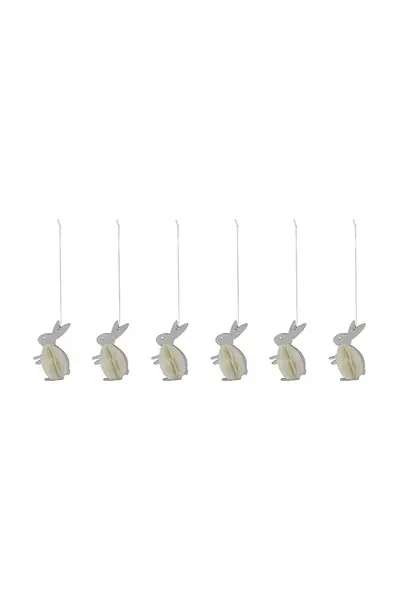 Velikonoční dekorace House Doctor HDRabb 6 cm 6-pack