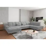 Sit & More SEDACÍ SOUPRAVA, textil, šedá