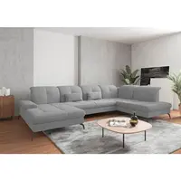 Sit & More SEDACÍ SOUPRAVA, textil, šedá