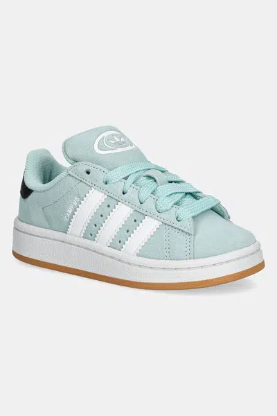 Dětské semišové sneakers boty adidas Originals CAMPUS 00s tyrkysová barva, JP5511