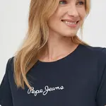 Bavlněné tričko Pepe Jeans LORETTE tmavomodrá barva, PL505827
