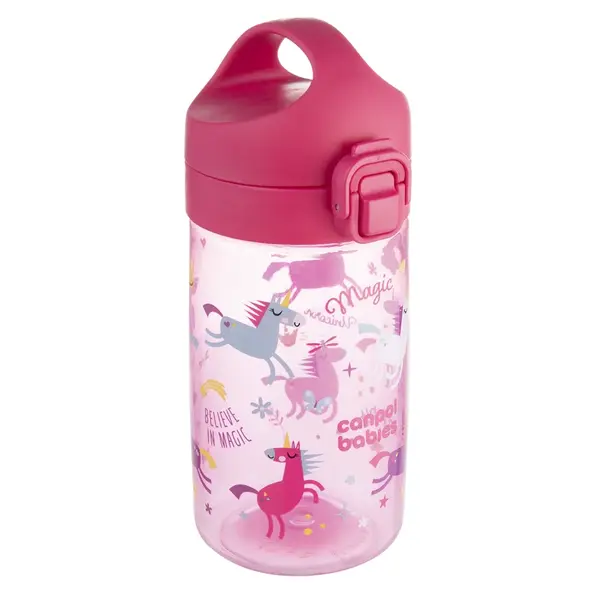 Canpol babies Fľaša pre deti Junior 400ml ružová