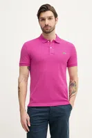 Bavlněné polo tričko Lacoste bílá barva, PH4012