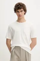 Tričko s příměsí lnu United Colors of Benetton