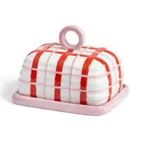 Miska na máslo &k amsterdam Plaid Pink více barev